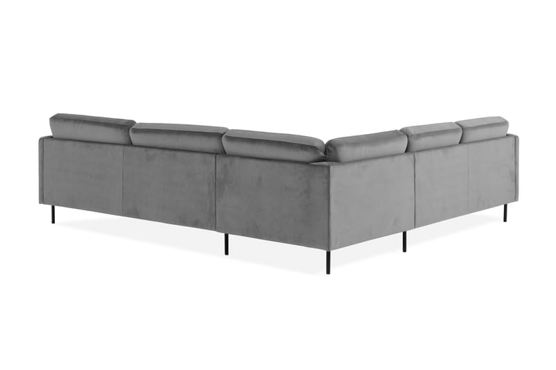 Kulmasohva Elion Sametti - Vaaleanharmaa - Huonekalut - Sohva - Kulmasohva