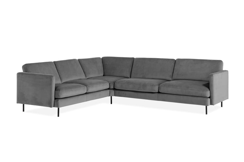 Kulmasohva Elion Sametti - Vaaleanharmaa - Huonekalut - Sohva - Kulmasohva