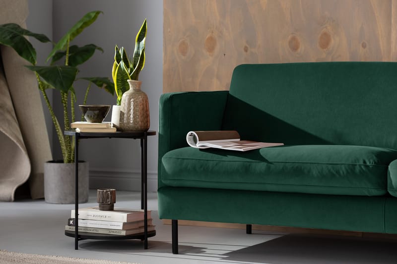 Kulmasohva Elion Sametti - Vihreä - Huonekalut - Sohva - Kulmasohva