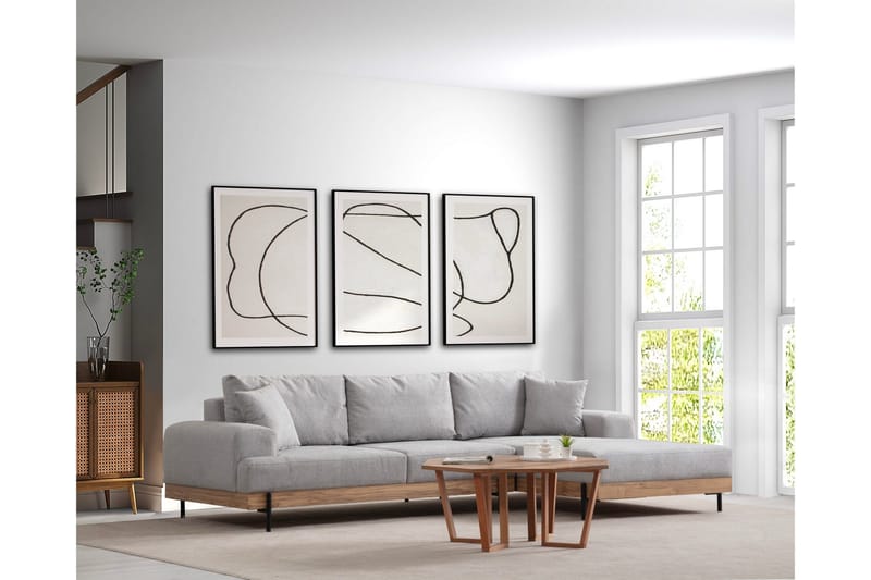 Kulmasohva Eti 3:n ist - Harmaa - Huonekalut - Sohva - Kulmasohva