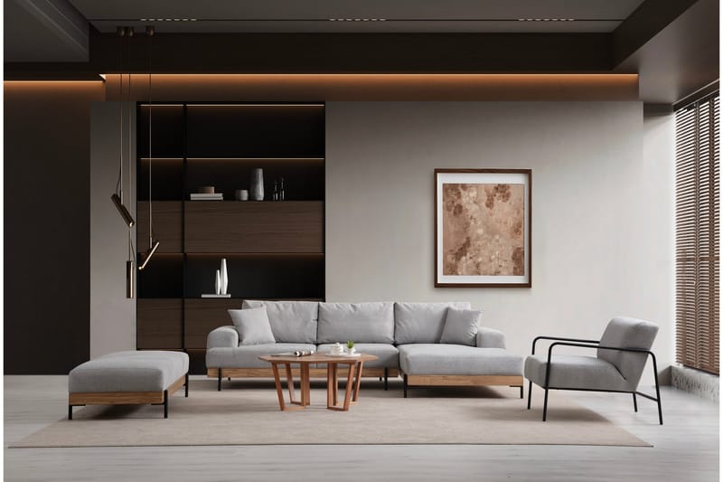 Kulmasohva Eti 3:n ist - Harmaa - Huonekalut - Sohva - Kulmasohva