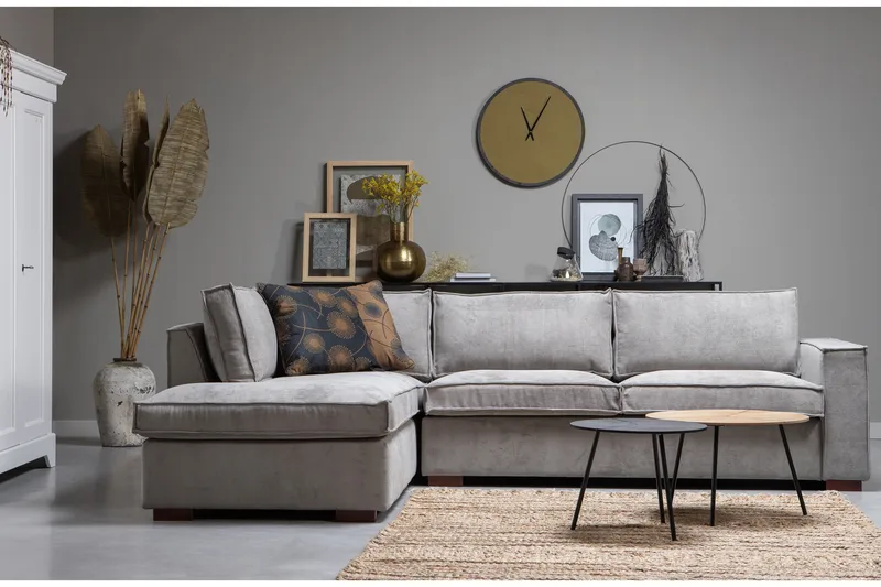 Kulmasohva Hinata Vasen - Harmaa - Huonekalut - Sohva - Kulmasohva