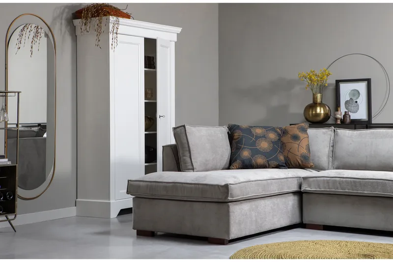 Kulmasohva Hinata Vasen - Harmaa - Huonekalut - Sohva - Kulmasohva