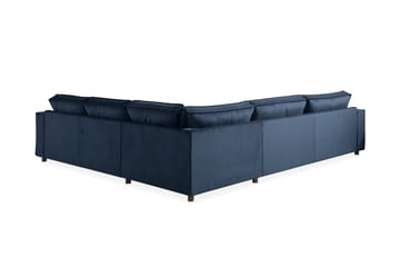Kulmasohva Leonora Large Sametti - Sininen - Huonekalut - Sohva - Kulmasohva