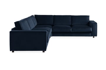 Kulmasohva Leonora Large Sametti - Sininen - Huonekalut - Sohva - Kulmasohva