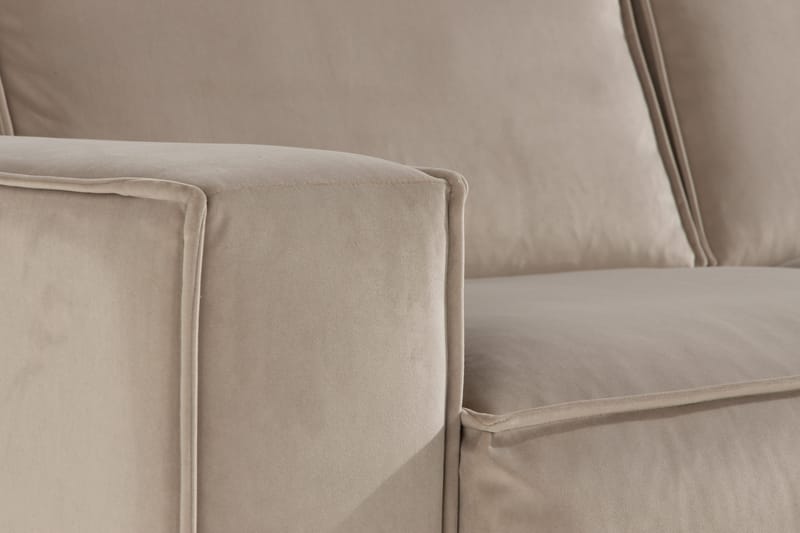 Kulmasohva Leonora Sametti - Beige - Huonekalut - Sohva - Kulmasohva