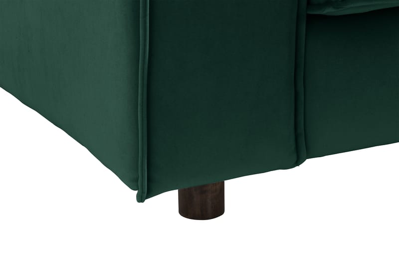 Kulmasohva Leonora Sametti - Vihreä - Huonekalut - Sohva - Kulmasohva