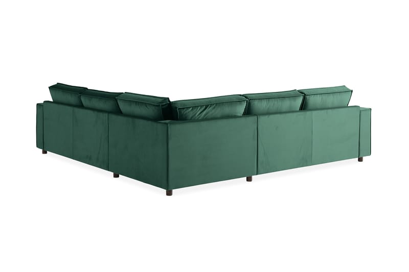 Kulmasohva Leonora Sametti - Vihreä - Huonekalut - Sohva - Kulmasohva