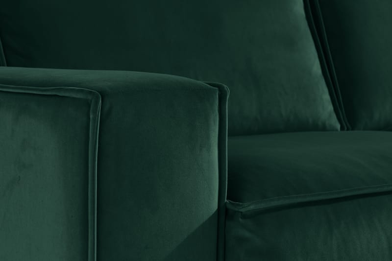 Kulmasohva Leonora Sametti - Vihreä - Huonekalut - Sohva - Kulmasohva
