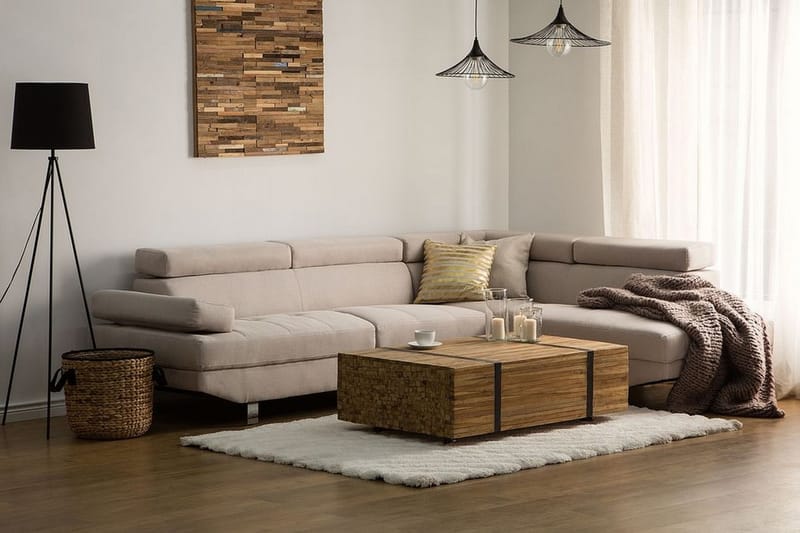 Kulmasohva Norrea 261 cm - Beige - Huonekalut - Sohva - Kulmasohva