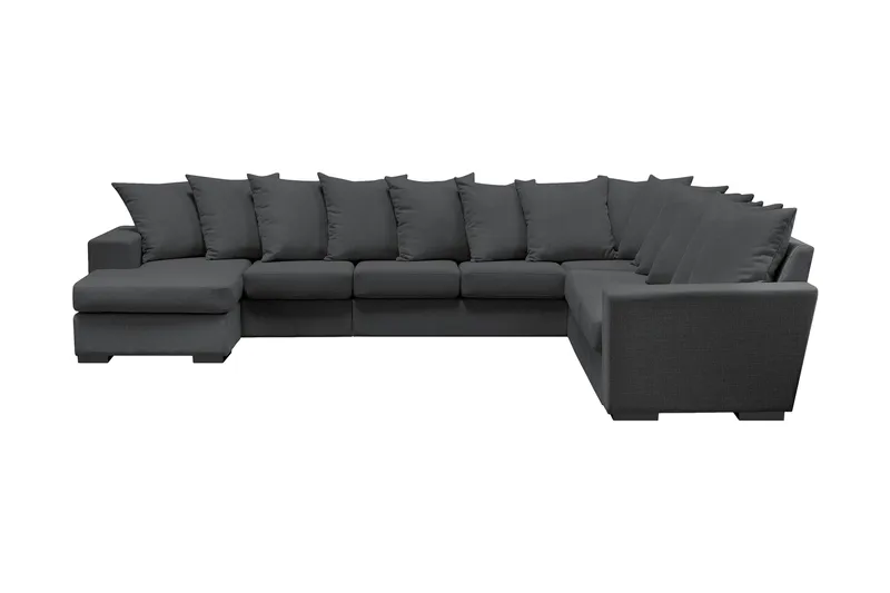 Kulmasohva Rodrigo divaanilla Käännettävä Heittotyynyt, Tummanharmaa