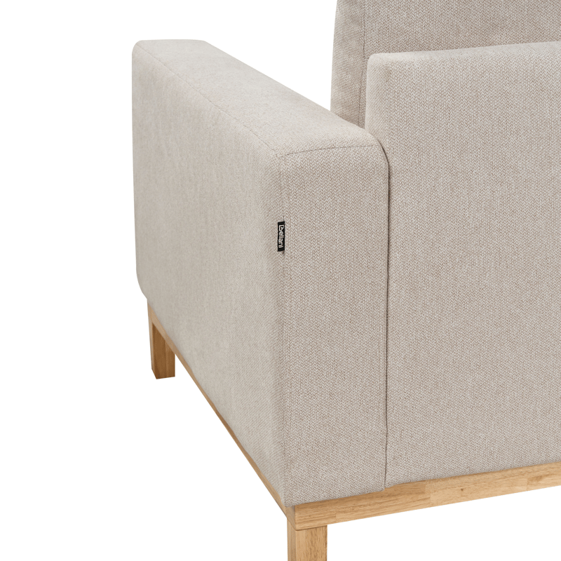 Kulmasohva Siggard - Beige - Huonekalut - Sohva - Divaanisohva - 4 istuttava sohva divaanilla