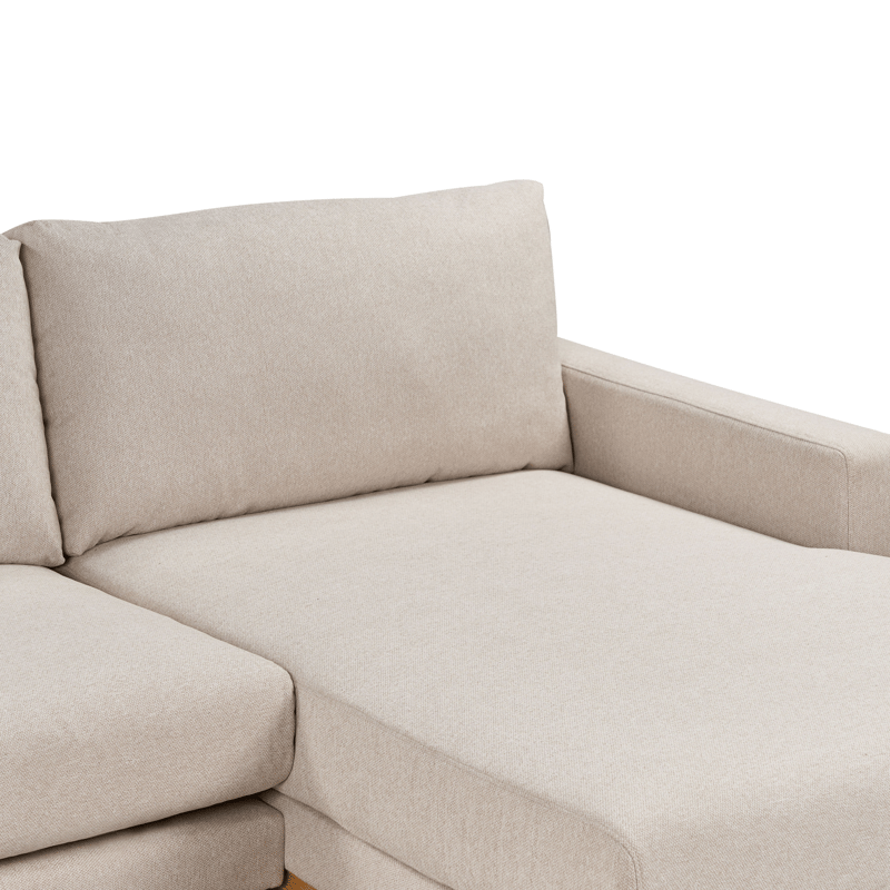 Kulmasohva Siggard - Beige - Huonekalut - Sohva - Divaanisohva - 4 istuttava sohva divaanilla