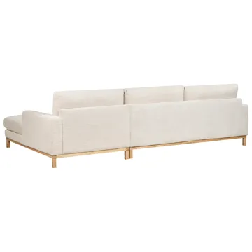 Kulmasohva Siggard - Vaalea beige - Huonekalut - Sohva - Divaanisohva - 4 istuttava sohva divaanilla