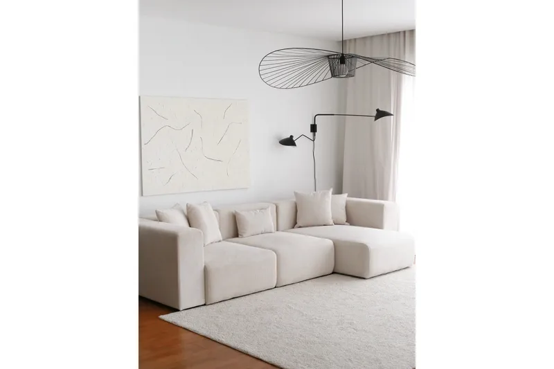 Kulmasohva Yolo 4:n ist, Valkoinen