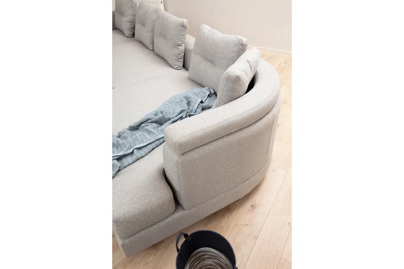 Kulmasohva Pavdova 4:n ist - Vaaleanharmaa - Huonekalut - Sohva - U-Sohva