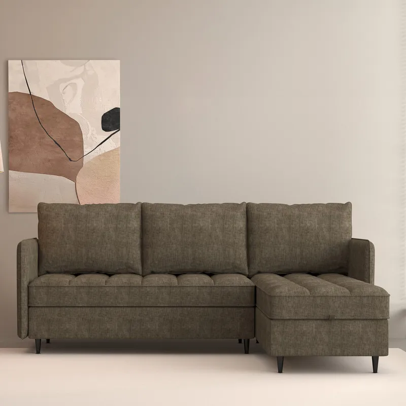 Lindhus kulmasohva 3-istuttava, Ruskea