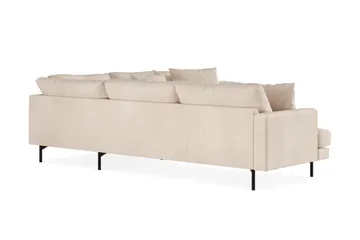 Menard 6-istuttava Oikeakätinen L-muotoinen Kulmasohva Manchesterista - Beige - Huonekalut - Sohva - Kulmasohva