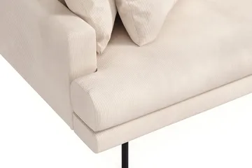 Menard 6-istuttava Oikeakätinen L-muotoinen Kulmasohva Manchesterista - Beige - Huonekalut - Sohva - Kulmasohva