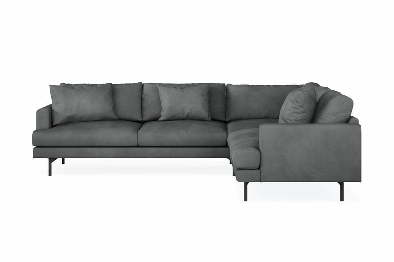Menard 6-istuttava Oikeakätinen L-muotoinen Kulmasohva Manchesterista - Harmaa - Huonekalut - Sohva - Kulmasohva