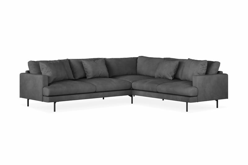 Menard 6-istuttava Oikeakätinen L-muotoinen Kulmasohva Manchesterista - Harmaa - Huonekalut - Sohva - Kulmasohva