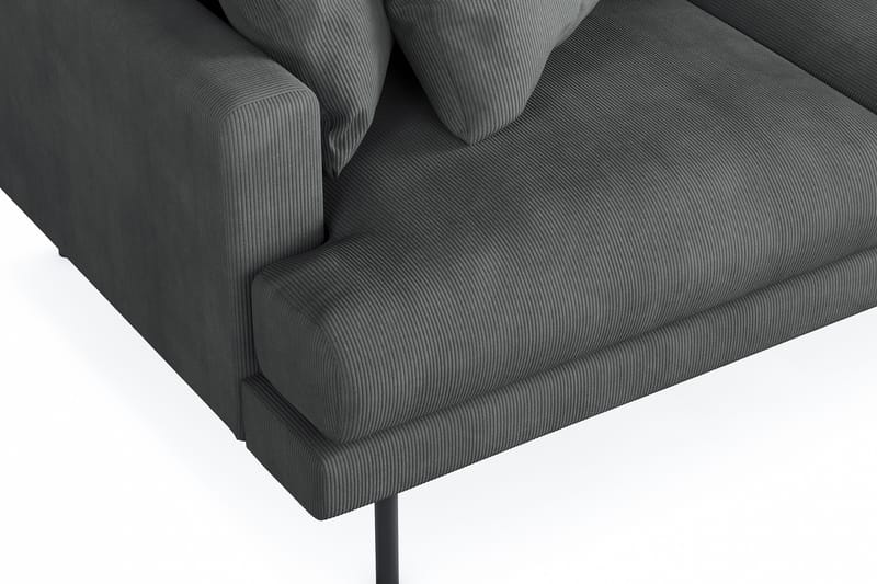 Menard 6-istuttava Oikeakätinen L-muotoinen Kulmasohva Manchesterista - Harmaa - Huonekalut - Sohva - Kulmasohva