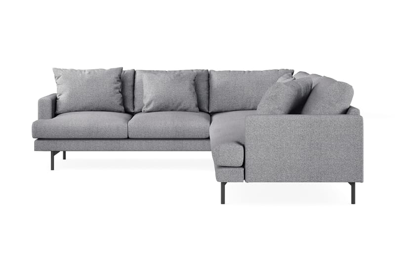 Menard 6-istuttava Vasenkätinen L-muotoinen Kulmasohva Kankaasta - Harmaa - Huonekalut - Sohva - Kulmasohva