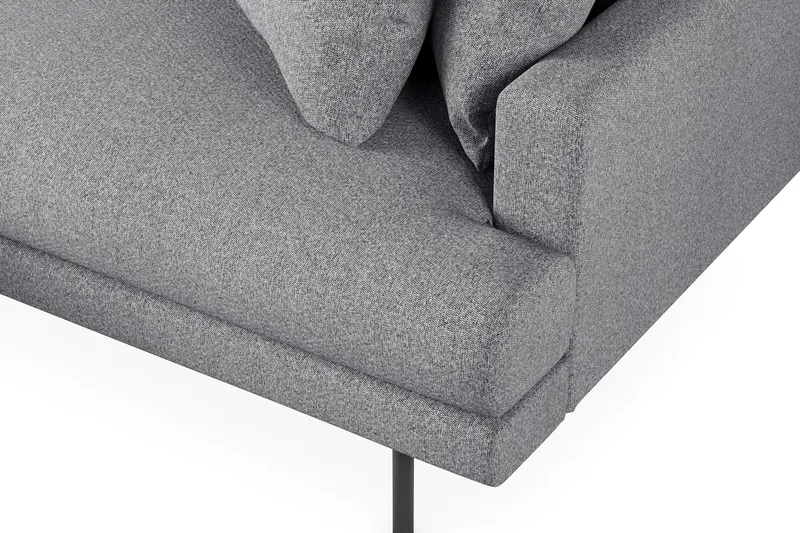 Menard 6-istuttava Vasenkätinen L-muotoinen Kulmasohva Kankaasta - Harmaa - Huonekalut - Sohva - Kulmasohva