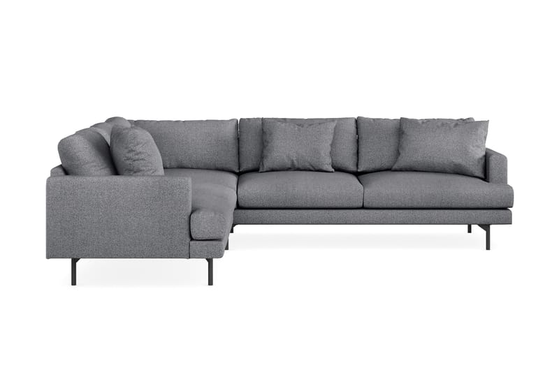 Menard 6-istuttava Vasenkätinen L-muotoinen Kulmasohva Kankaasta - Tummanharmaa - Huonekalut - Sohva - Kulmasohva