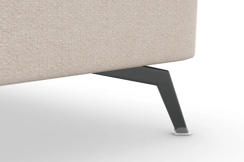 Ocean Lyx 5-istuttava Käännettävä L-muotoinen Kulmasohva Kankaalla - Beige - Huonekalut - Sohva - Kulmasohva