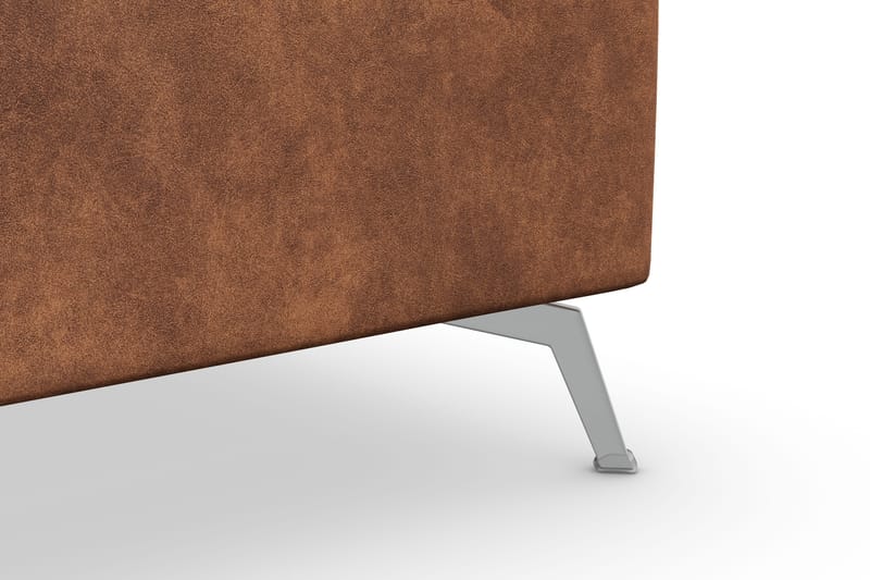 Ocean Lyx 5-istuttava Käännettävä L-muotoinen Kulmasohva Keinonahkalla - Ruskea - Huonekalut - Sohva - Kulmasohva