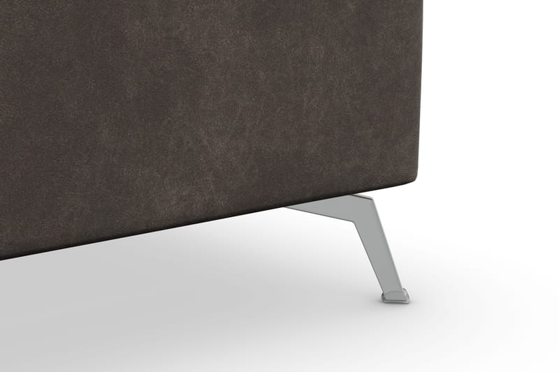 Ocean Lyx 5-istuttava Käännettävä L-muotoinen Kulmasohva Keinonahkalla - Tummanharmaa - Huonekalut - Sohva - Kulmasohva