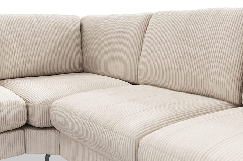Ocean Lyx 5-istuttava Käännettävä L-muotoinen Kulmasohva Manchester-kankaalla - Beige - Huonekalut - Sohva - Kulmasohva