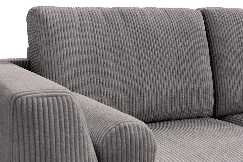 Ocean Lyx 5-istuttava Käännettävä L-muotoinen Kulmasohva Manchester-kankaalla - Tummanharmaa - Huonekalut - Sohva - Kulmasohva