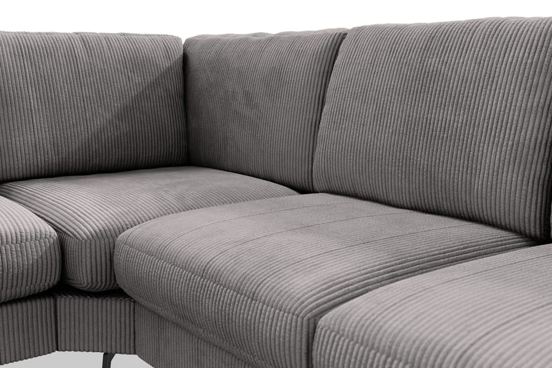 Ocean Lyx 5-istuttava Käännettävä L-muotoinen Kulmasohva Manchester-kankaalla - Tummanharmaa - Huonekalut - Sohva - Kulmasohva