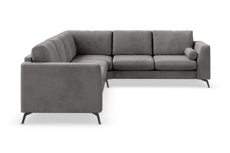 Ocean Lyx 5-istuttava Käännettävä L-muotoinen Kulmasohva Manchester-kankaalla - Tummanharmaa - Huonekalut - Sohva - Kulmasohva
