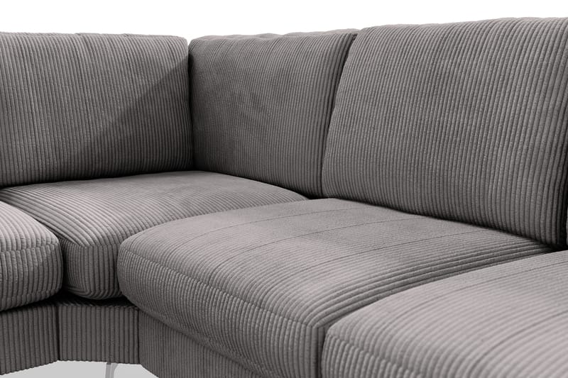 Ocean Lyx 5-istuttava Käännettävä L-muotoinen Kulmasohva Manchester-kankaalla - Tummanharmaa - Huonekalut - Sohva - Kulmasohva