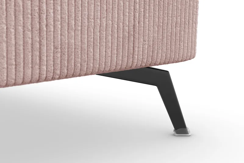 Ocean Lyx 5-istuttava Käännettävä L-muotoinen Kulmasohva Manchester-kankaalla - Vaaleanpunainen - Huonekalut - Sohva - Kulmasohva