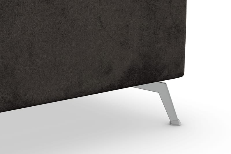 Ocean Lyx 5-istuttava Käännettävä L-muotoinen Kulmasohva Sametilla - Tummanharmaa - Huonekalut - Sohva - Kulmasohva