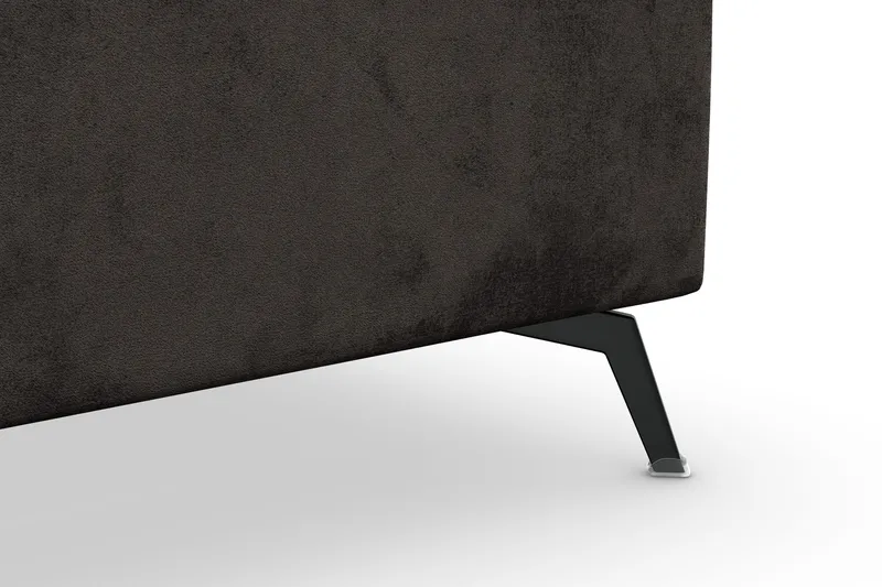 Ocean Lyx 5-istuttava Käännettävä L-muotoinen Kulmasohva Sametilla - Tummanharmaa - Huonekalut - Sohva - Kulmasohva