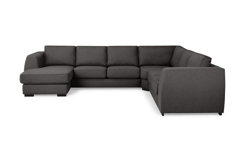 Optus 5-istuttava Käännettävä U-muotoinen Kulmasohva Divaanilla Kankaalla - Tummanharmaa - Huonekalut - Sohva - Kulmasohva - Kulmadivaanisohva