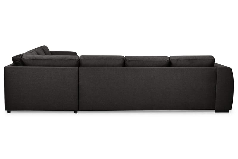 Optus 5-istuttava Käännettävä U-muotoinen Kulmasohva Divaanilla Kankaalla - Tummanharmaa - Huonekalut - Sohva - Kulmasohva - Kulmadivaanisohva