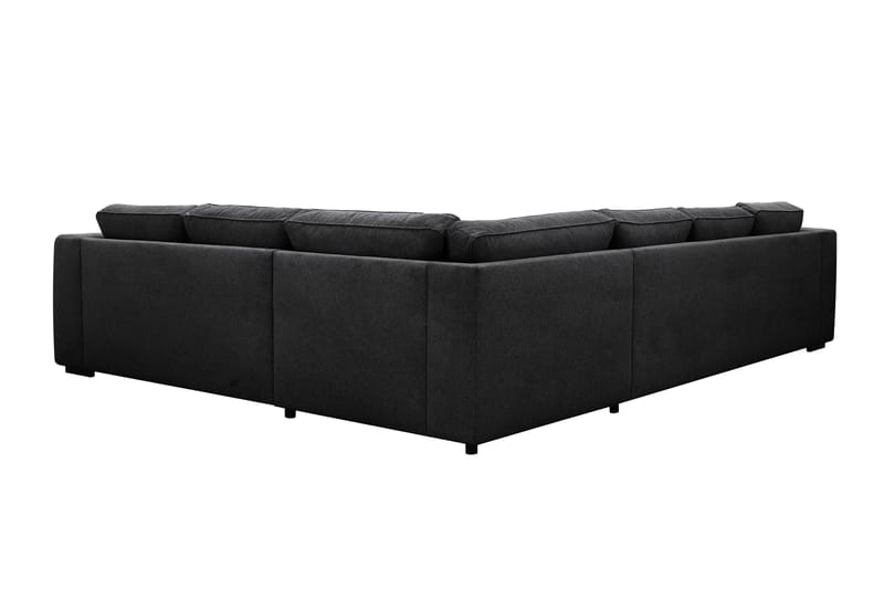 Optus 5-istuttava kulmasohva, käännettävä divaani - Musta - Huonekalut - Sohva - Kulmasohva - Kulmadivaanisohva