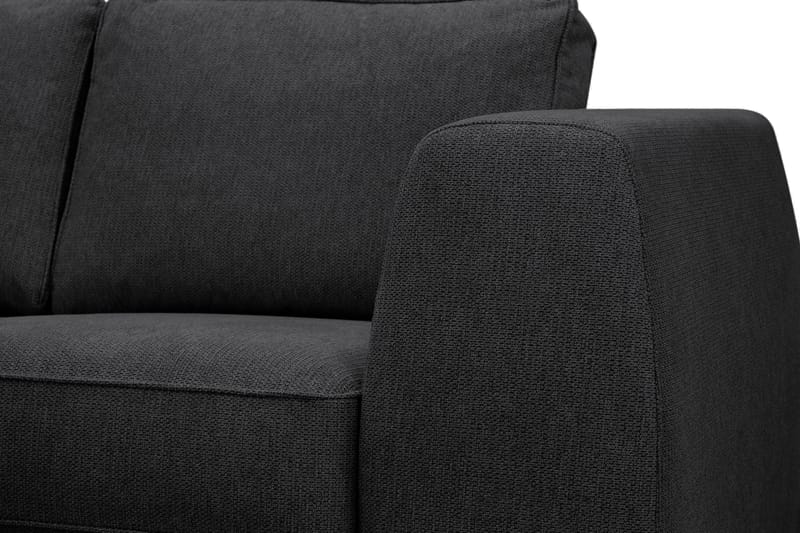 Optus 5-istuttava kulmasohva, käännettävä divaani - Musta - Huonekalut - Sohva - Kulmasohva - Kulmadivaanisohva