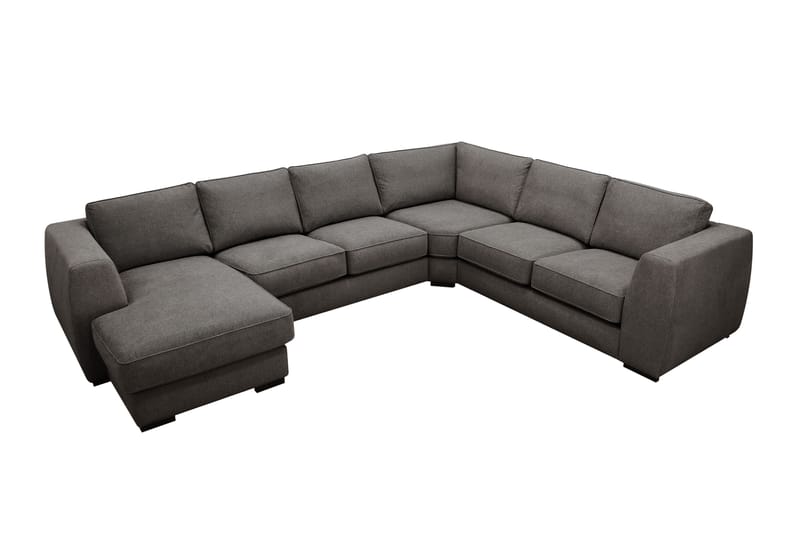 Optus 5-istuttava kulmasohva, käännettävä divaani - Tummanharmaa - Huonekalut - Sohva - Kulmasohva - Kulmadivaanisohva