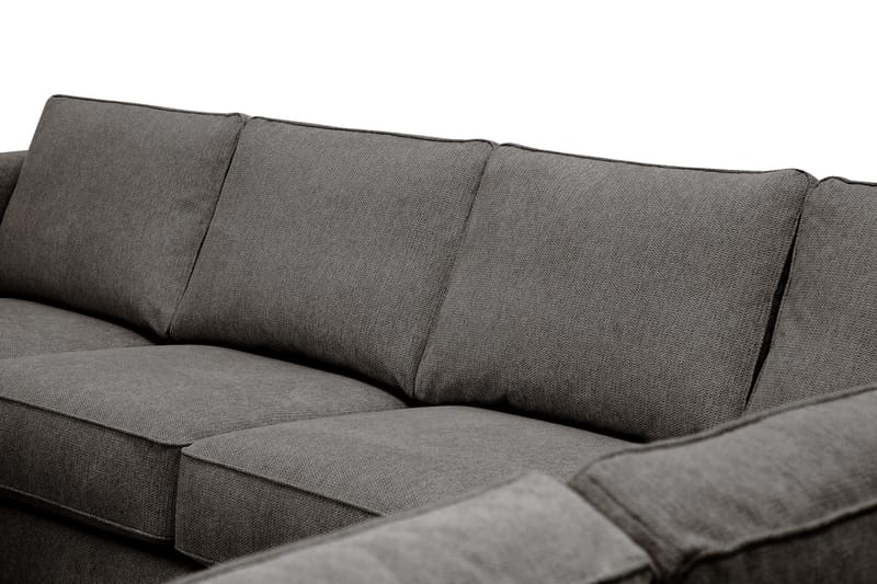 Optus 5-istuttava kulmasohva, käännettävä divaani - Tummanharmaa - Huonekalut - Sohva - Kulmasohva - Kulmadivaanisohva