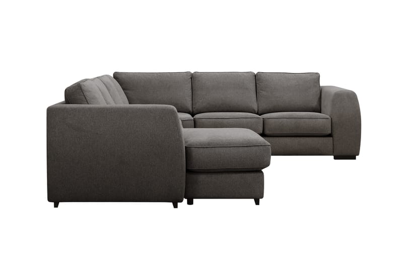 Optus 5-istuttava kulmasohva, käännettävä divaani - Tummanharmaa - Huonekalut - Sohva - Kulmasohva - Kulmadivaanisohva