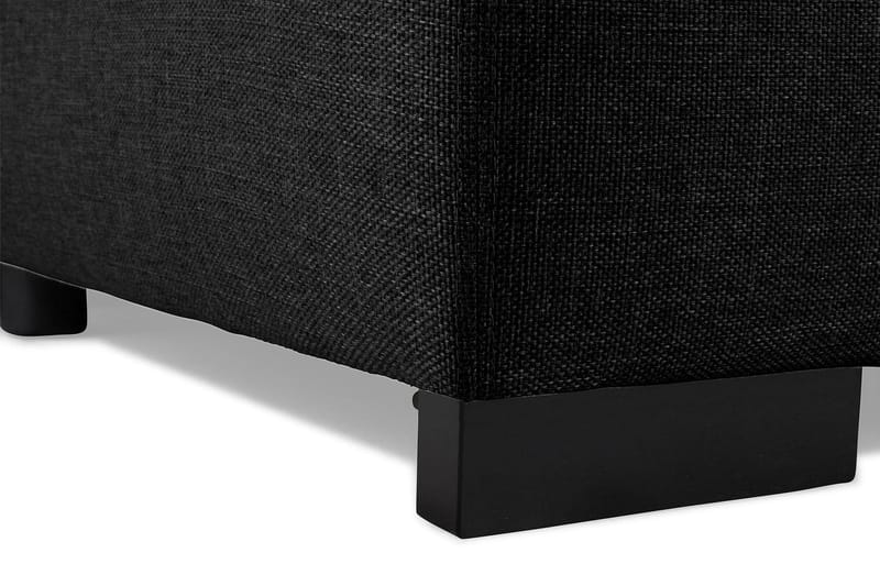 Optus 5-istuttava Vasenkätinen L-muotoinen Kulmasohva Kankaalla - Musta - Huonekalut - Sohva - Kulmasohva
