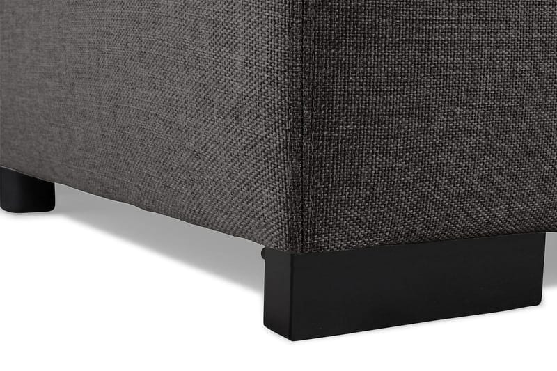 Optus 5-istuttava Vasenkätinen L-muotoinen Kulmasohva Kankaalla - Tummanharmaa - Huonekalut - Sohva - Kulmasohva