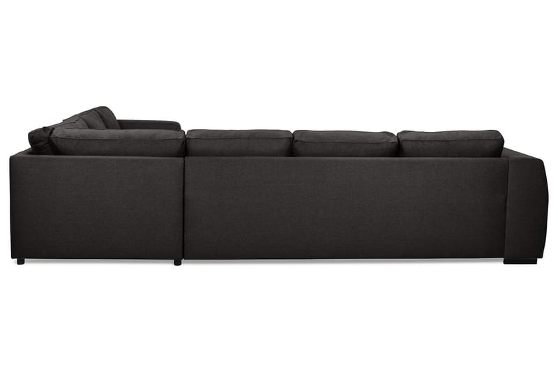 Optus 5-istuttava Vasenkätinen L-muotoinen Kulmasohva Kankaalla - Tummanharmaa - Huonekalut - Sohva - Kulmasohva